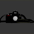 Nikon camera SLR SLR camera card machine 3d model