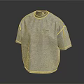 Gray Oversized T Shirt With Round Neck Short Sleeve And Chest Logo Design