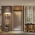 Modern Luxury Hotel Corridor With Warm Ambient Lighting Stylish Patterned Carpet And Exquisite Interior Design