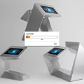 Modern Public Interactive Kiosks With Digital Touchscreen Displays And Unique Designs For Public Facilities