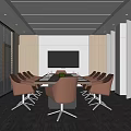 Multi-function meeting room 3d model
