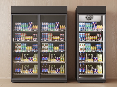 Refrigerator Cabinet Freezer Display Cabinet Beverage Cabinet 3d model