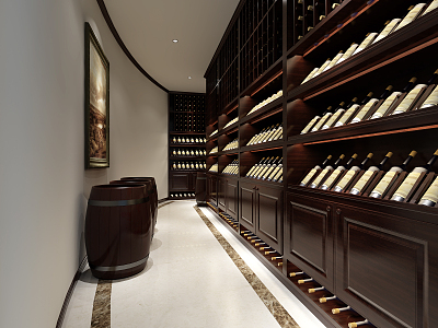 American Wine Cellar 3d model