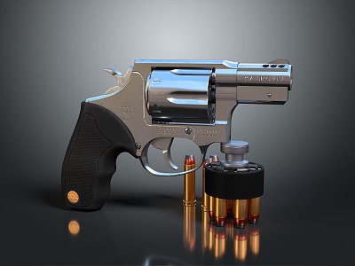 Revolver bullet magazine revolver pistol semi-automatic pistol automatic pistol modern weapon model