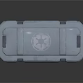 Gray Rigid Toolbox With Sturdy Construction Metal Latches And Branded Logo