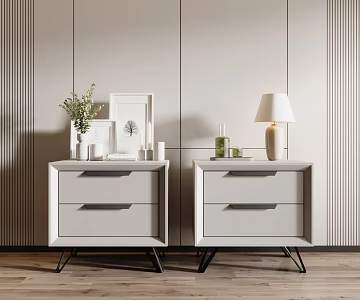 Modern bedside table 3d model