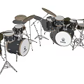 Modern Drum Instrument Drum 3d model