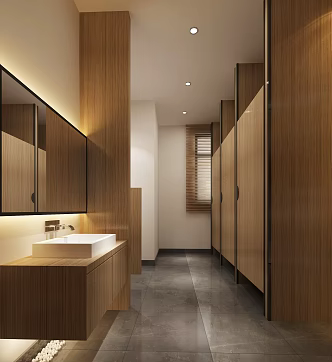Public toilet Modern toilet 3d model