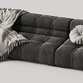 Poliform three-seat sofa leisure sofa 3d model