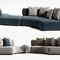 Modern Multiplayer Sofa 3d model