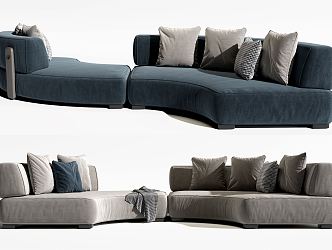 Modern Multiplayer Sofa 3d model