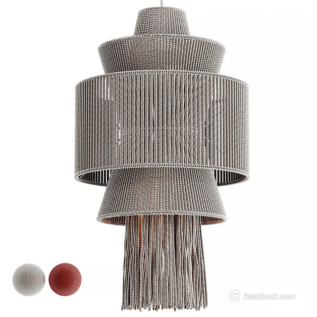 Modern Luxury Striped Metal Multi tiered Chandelier For Home Interior Design Decor 3d model 