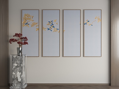 New Chinese Decorative Painting 3d model