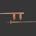 Ancient Metal Long Sword And Crossbow Accessory Historical Weapon Design View