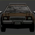 Vintage Brown Wagon with Wood Paneling and Roof Rack Classic Retro Design