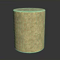 Golden Cylindrical Decorative Daily Use Item Featuring Intricate Floral Patterns Design