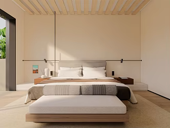 Silent Bedroom Home Bedroom 3d model