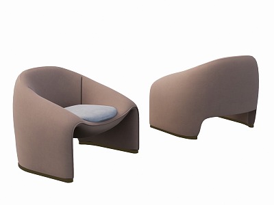 Italian single sofa 3d model