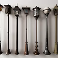 Outdoor Lights Collection Featuring Various Vintage And Modern Decorative Lamp Posts