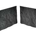 Gray Slate Wall Surface With Natural Cracked Texture And Detailed Pattern For Interior Decor