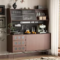 Middle Style Sideboard 3d model