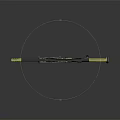 Stylish Golden Sniper Rifle With Scope And Intricate Design On Reflective Surface