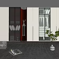 Modern Wardrobe Design With Glass Doors Built In Lighting And Storage Compartments