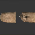 Two Brown Fabric Sacks As Practical Household Supplies With Rope Ties