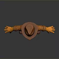 3D Animated Lion Character Wearing Adventurer Hat Coat And Boots With Open Arms Stance