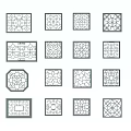 Traditional And Modern Ornamental Lattice Panel Designs With Various Patterns 3d model