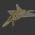 Modern Stealth Fighter Jet with Sleek Aerodynamic Design Cockpit and Wings