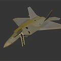 Modern Fighter Raptor Next Generation Aircraft 3d model