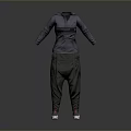Stylish Modern Zippered Hoodie With Baggy Pants And White Sneakers Outfit