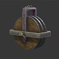 Modern hook crane hook 3d model