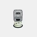 Efficient Household Electric Heater with Metal Mesh Cover and White Base for Home Use