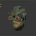 Sci-Fi Helmet Alien Helmet High Tech Helmet Game Helmet 3d model