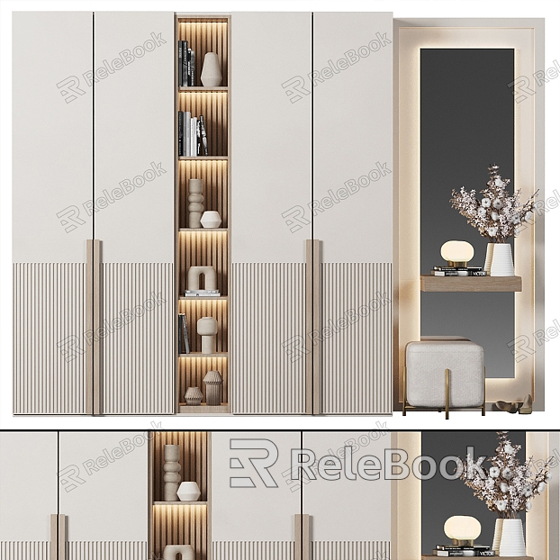 Modern Wardrobe Dressing Table Decorative Cabinet model