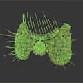 Decorative Metal Comb as Daily Living Essential With Intricate Design and Pointed Teeth