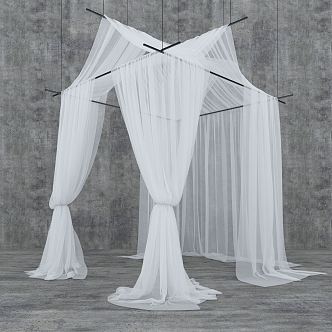 Modern mosquito nets 3d model