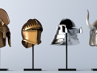 Modern sculpture helmet war helmet 3d model