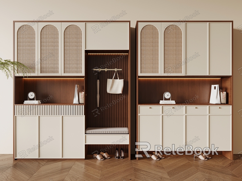 Middle style shoe cabinet model