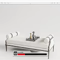 New Chinese Style Bed End Stool 3d model