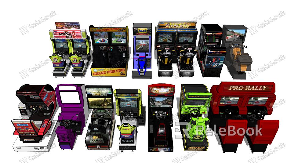 Modern game machine electric video game model