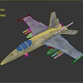 3D Rendered Gray Fighter Jet With Detailed Cockpit And Weapon Mounts