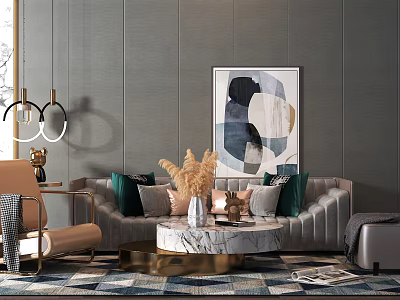 Modern Sofa Coffee Table Combination Sofa Coffee Table 3d model