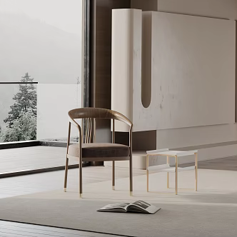 modern leisure chair 3d model