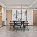 Modern Living And Dining Room Interior With Beige Sofa Coffee Table TV And Green Plant