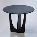 Four Modern Coffee Tables With Unique Bases And Round Top Design Collection 3d model