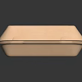 Eco Friendly Rectangular Paper Food Container With Secure Lid And Recyclable Material