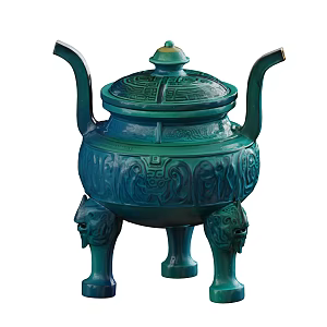 Ding bronze tripod antique cultural relics art 3d model